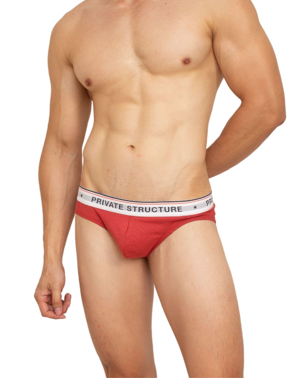 CHUMM! Mid Waist Brief - Noir Red [4630]-thumbmail-7