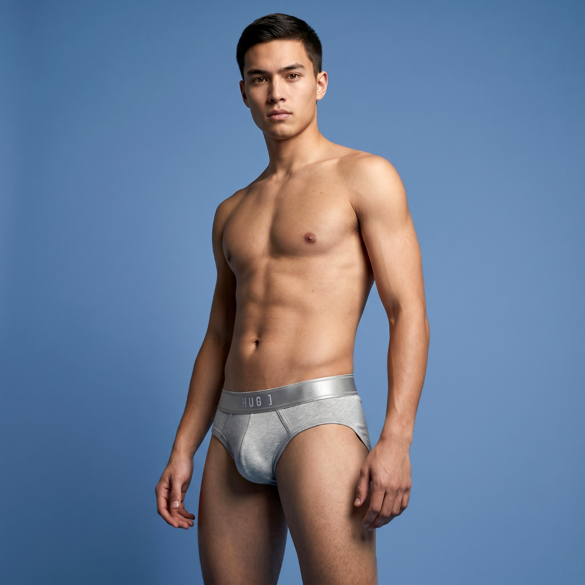 HUG Cotton Blend Brief 2pcs - Brich Grey [HG0001P]-2