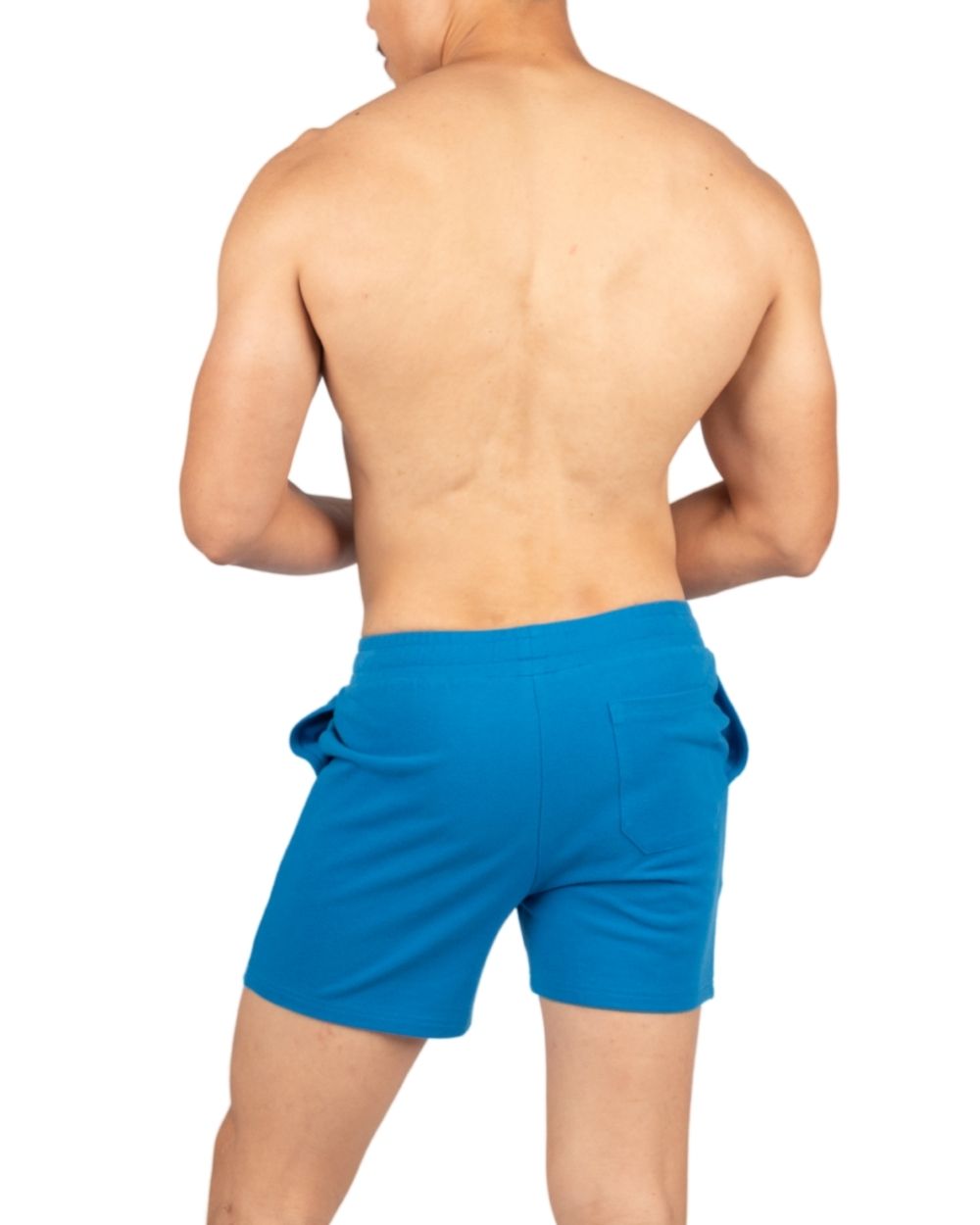 4" Inner Seam Sweat Shorts - Aquatic Blue [4704]-thumbmail-3