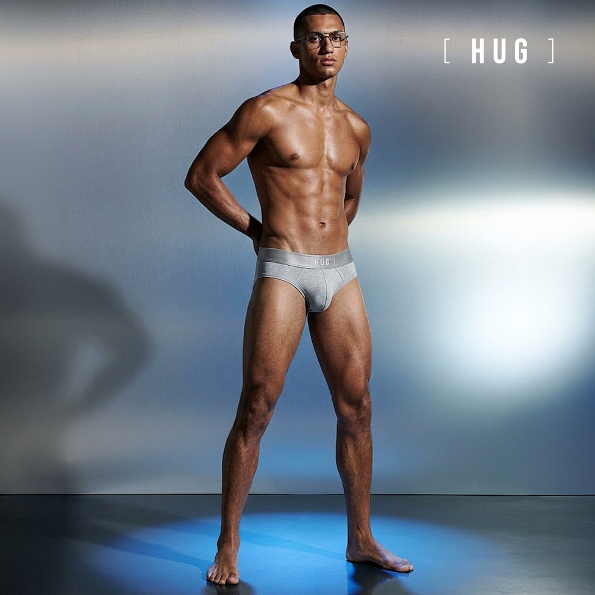 HUG Cotton Blend Brief 2pcs - Brich Grey [HG0001P]-5