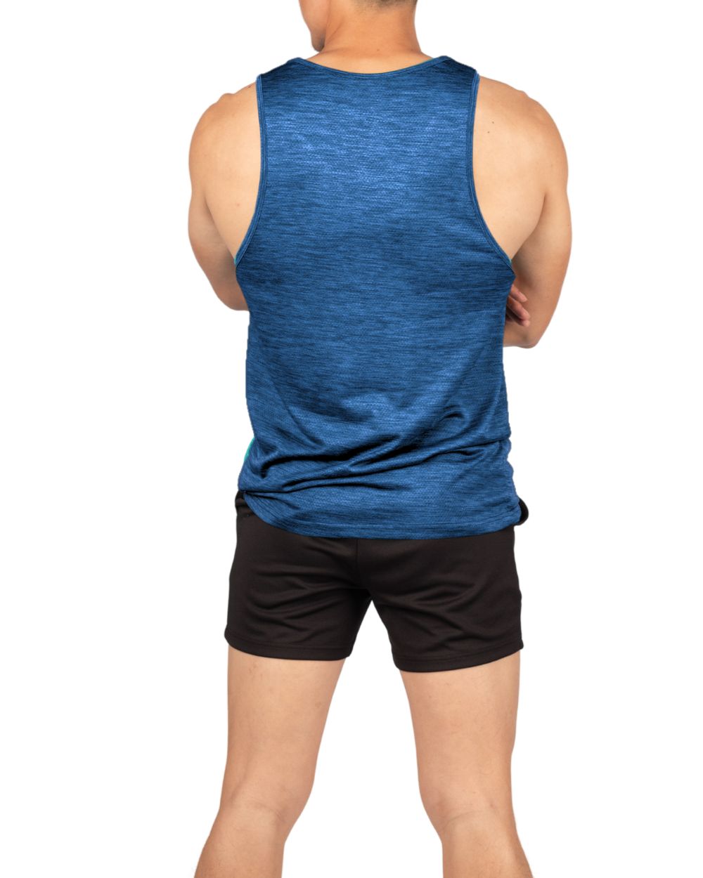 Easy Fit Flashy Tank | Singlet - Vivid Blue [4715]-thumbmail-3