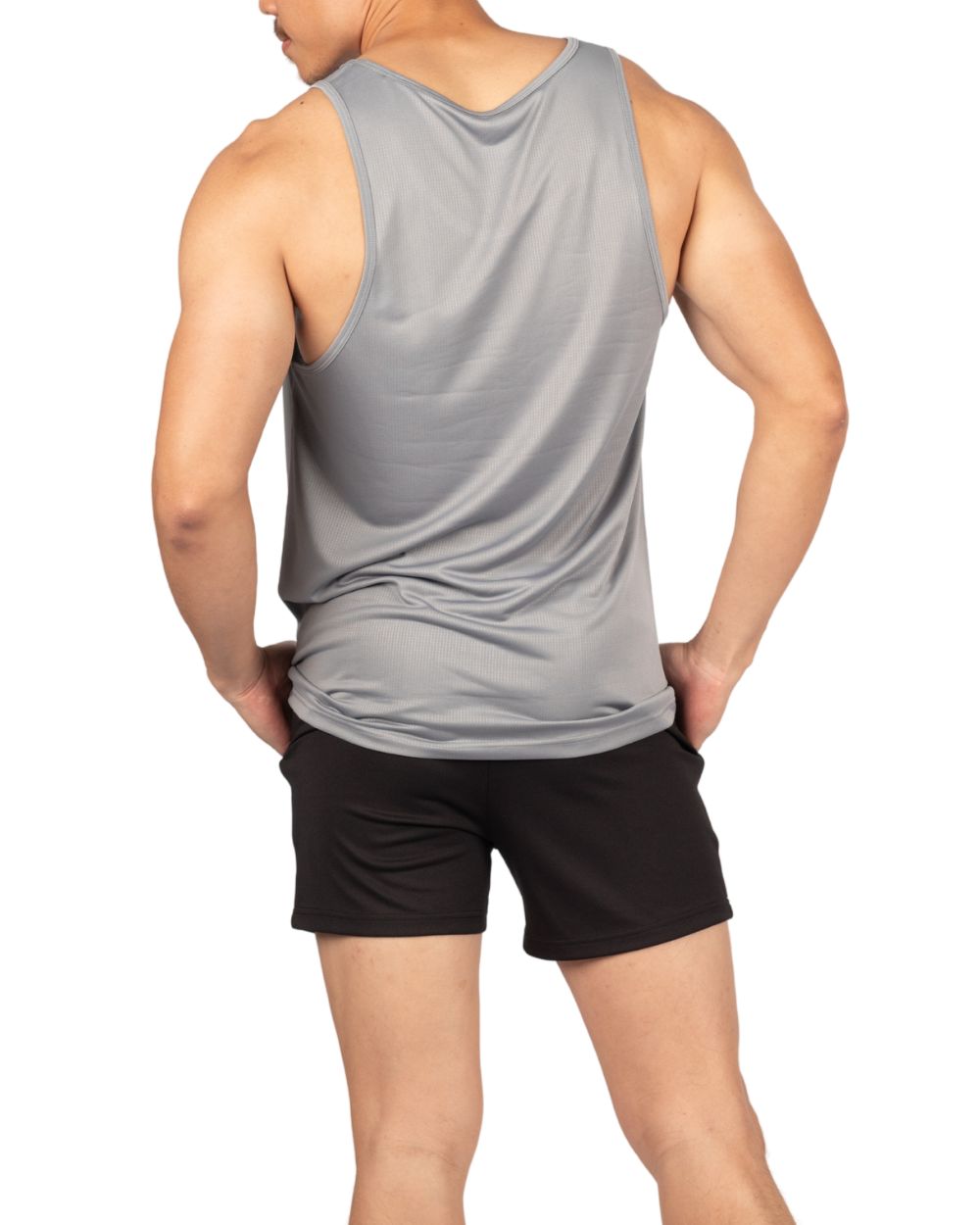 Easy Fit Flashy Tank | Singlet - Steel Grey [4715]-thumbmail-4