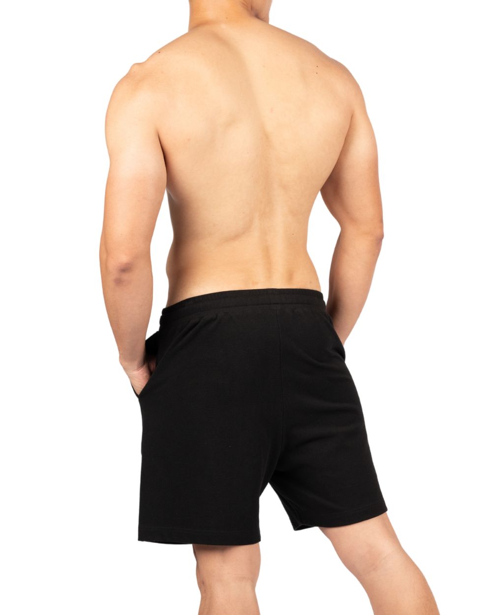 6" Inner Seam Utility Shorts - Black [4705]-thumbmail-3