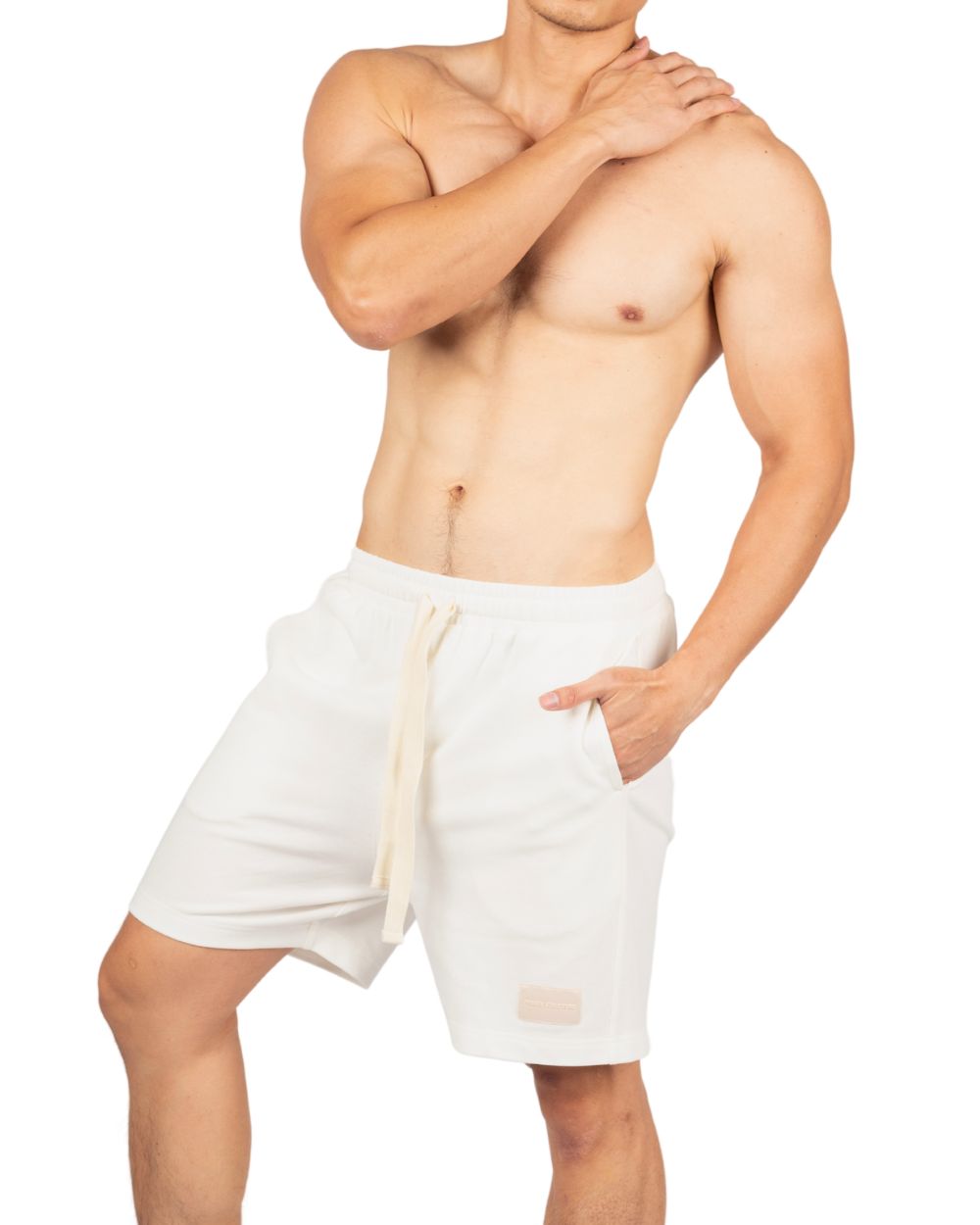 6" Inner Seam Utility Shorts - White [4705]-thumbmail-2