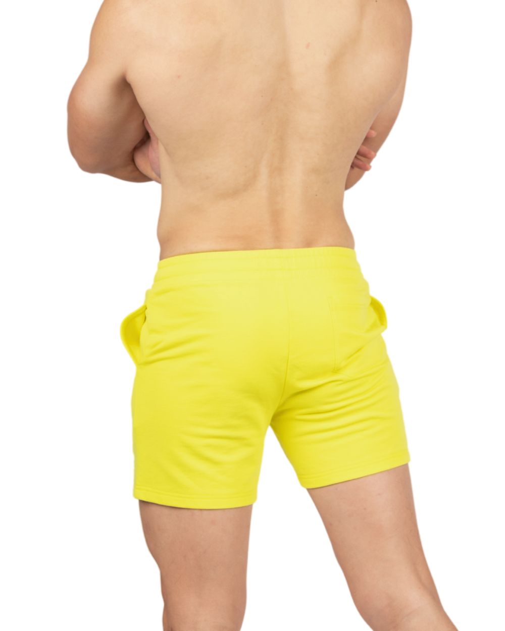 Fitted Sweat Shorts - Holiday Yellow [4699]-thumbmail-3