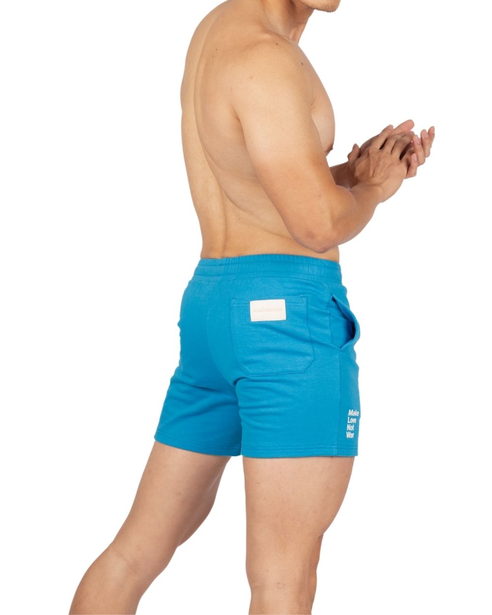 3" Inner Seam Sweat Shorts - Blue [4700]-thumbmail-3