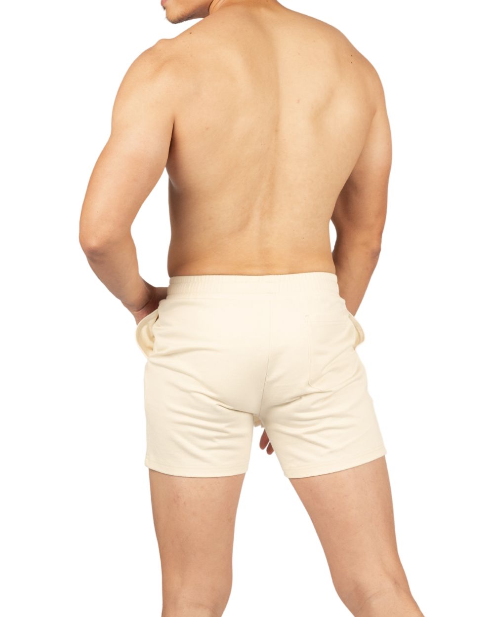 Sweat Shorts - Mallow Yellow [4721B]-thumbmail-2