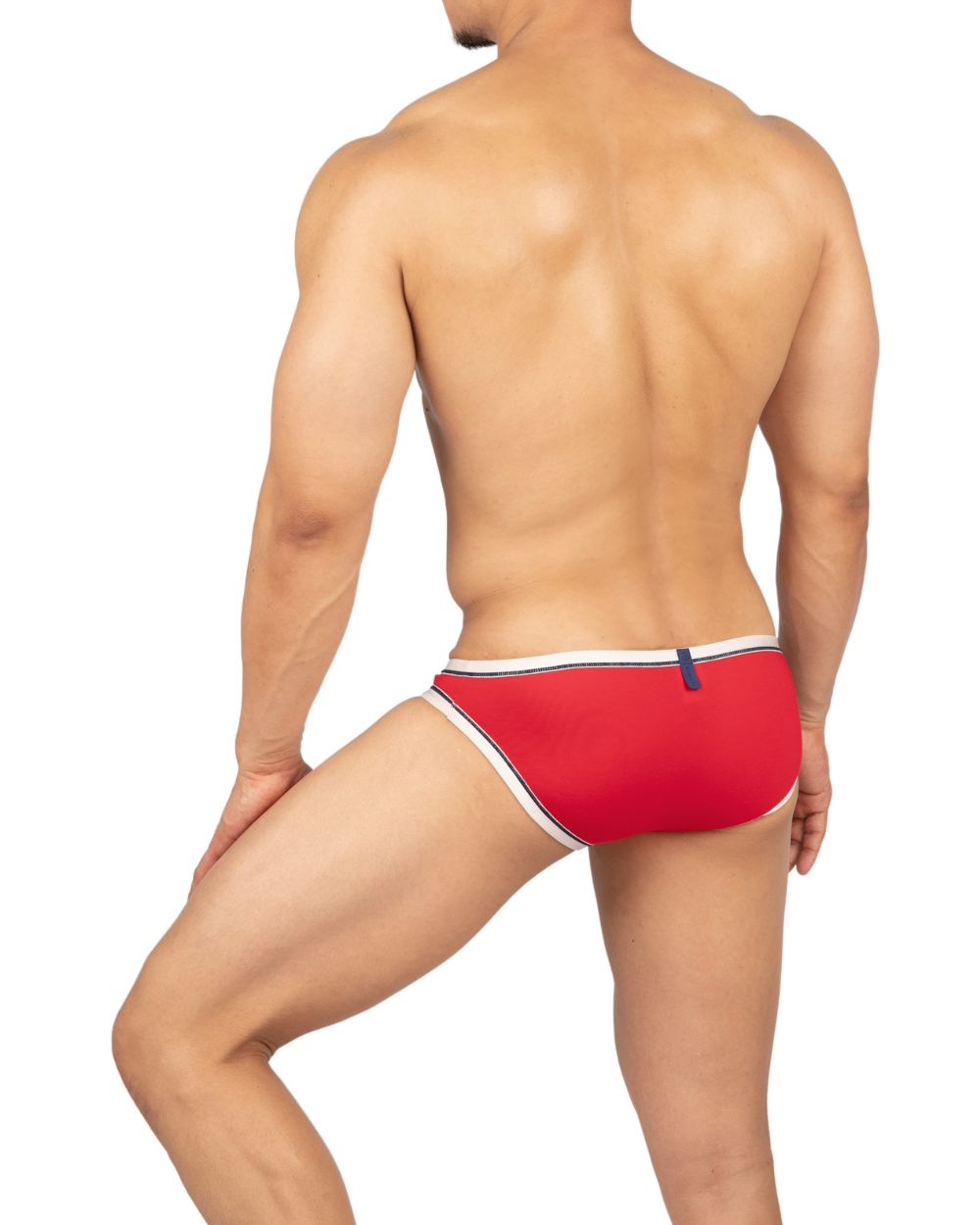 Athlete Low Waist Brief - Score Red [4644]-thumbmail-7