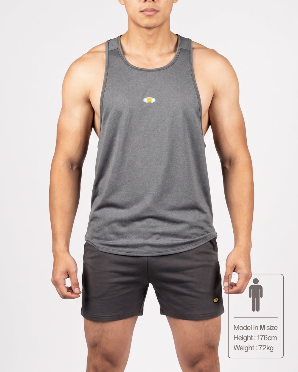 Easy Fit Jersey Tank - Dust Grey [4714]-thumbmail-1