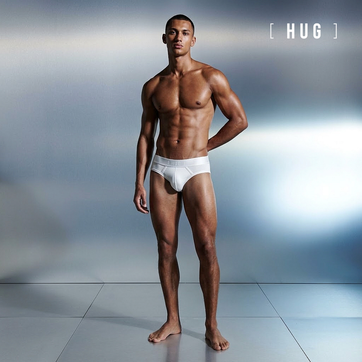 HUG Cotton Blend Brief - Cotton Bloom White [HG0001P]-5