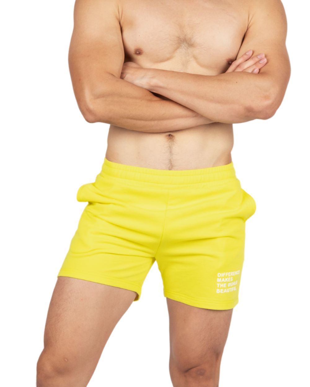 Fitted Sweat Shorts - Holiday Yellow [4699]-thumbmail-2