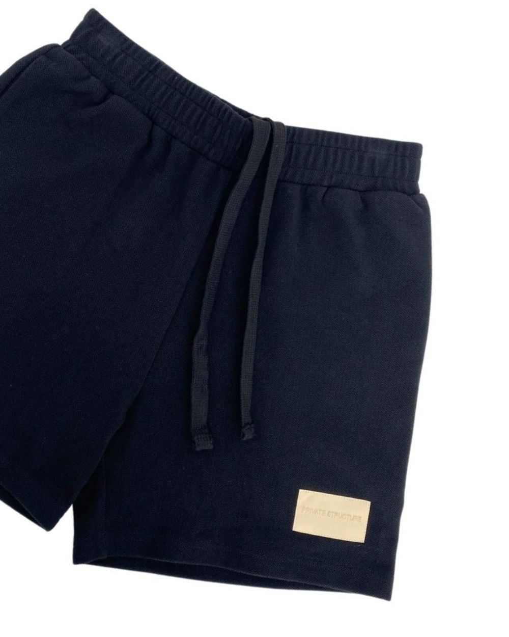 4" Inner Seam Sweat Shorts - Black [4704]-thumbmail-5