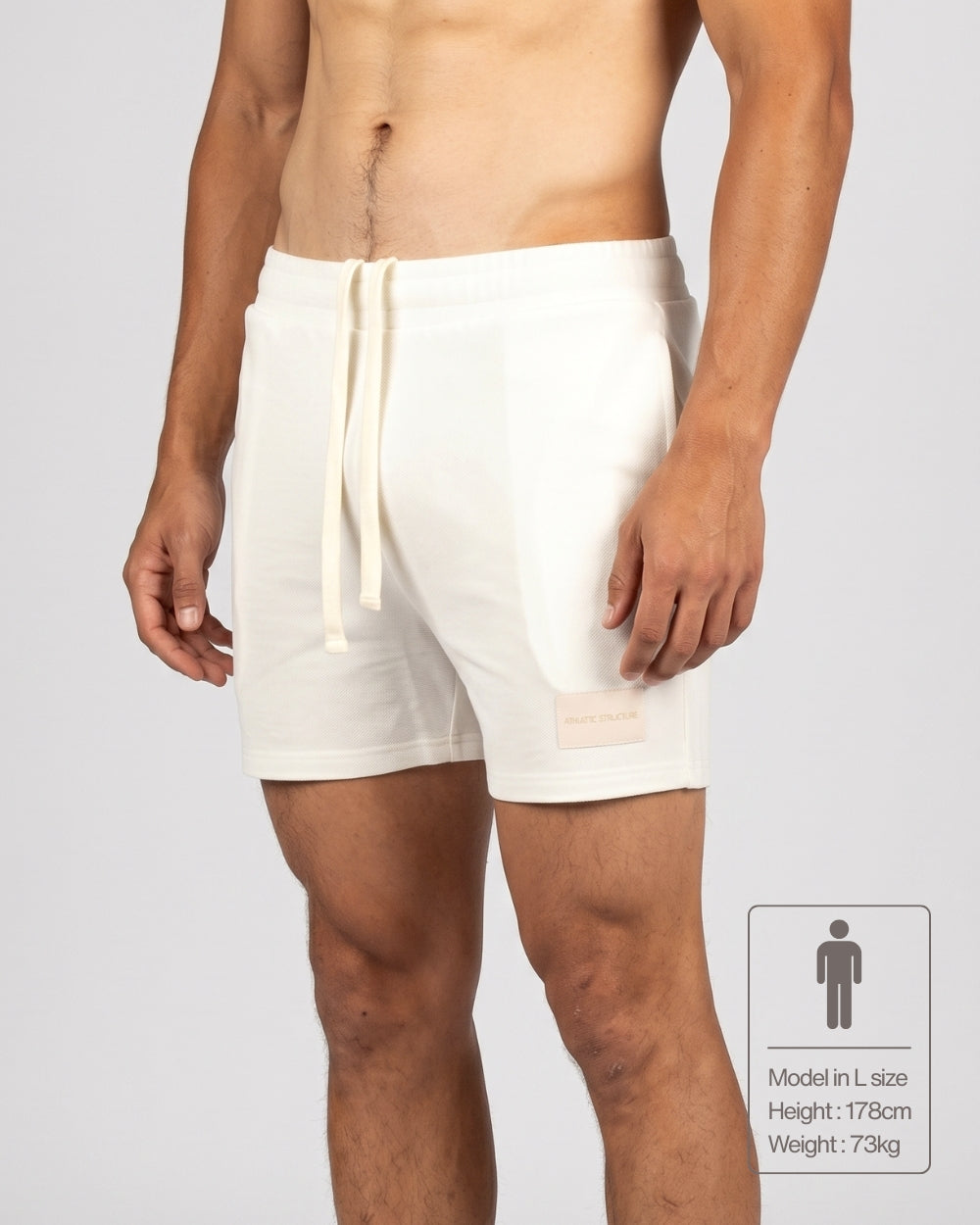 4" Inner Seam Sweat Shorts - White [4704]