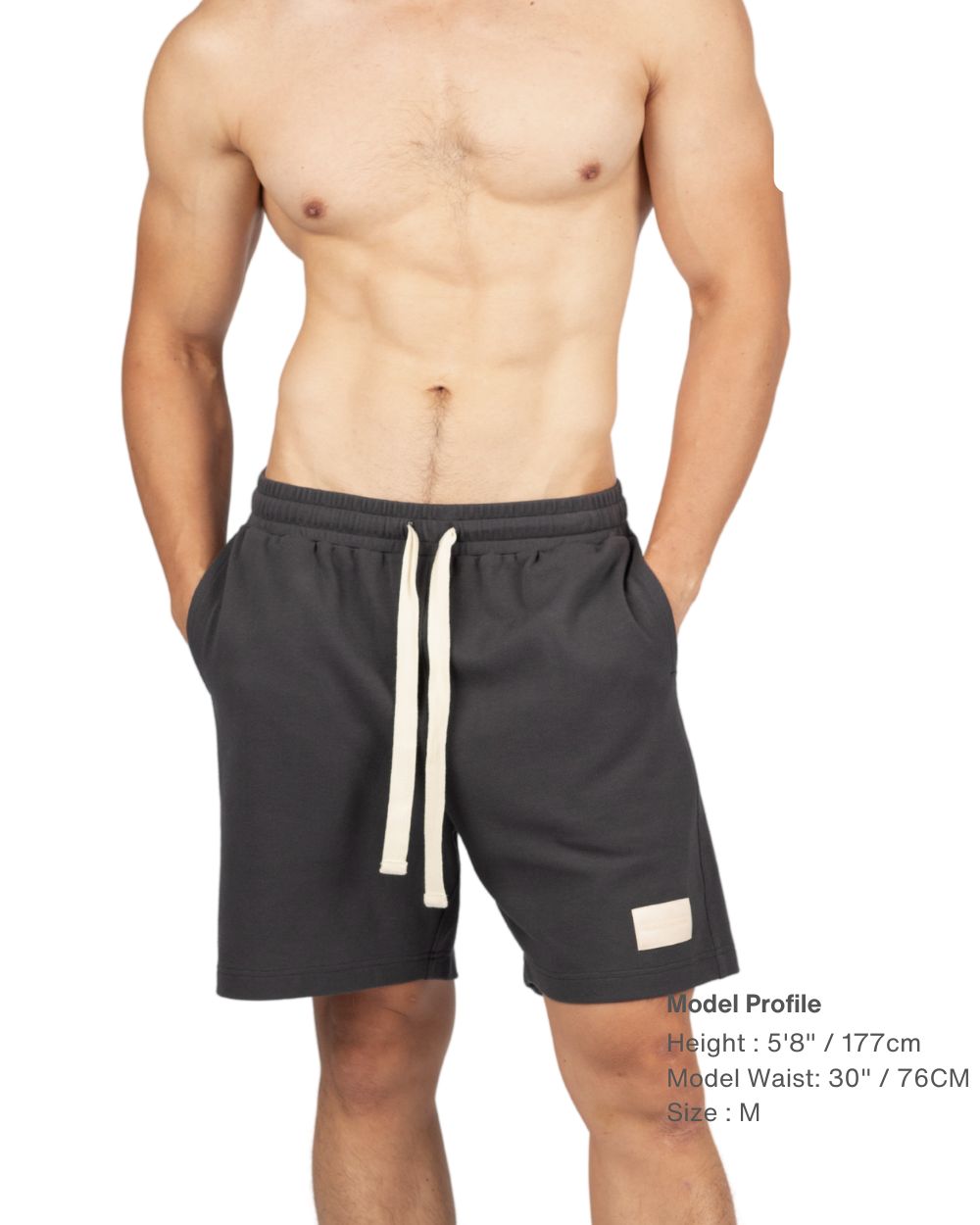 6" Inner Seam Utility Shorts - Dark Grey [4705]-thumbmail-1