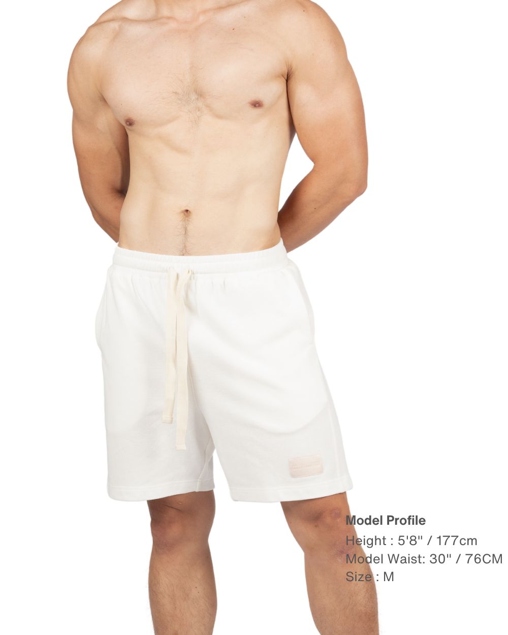 6" Inner Seam Utility Shorts - White [4705]-thumbmail-1