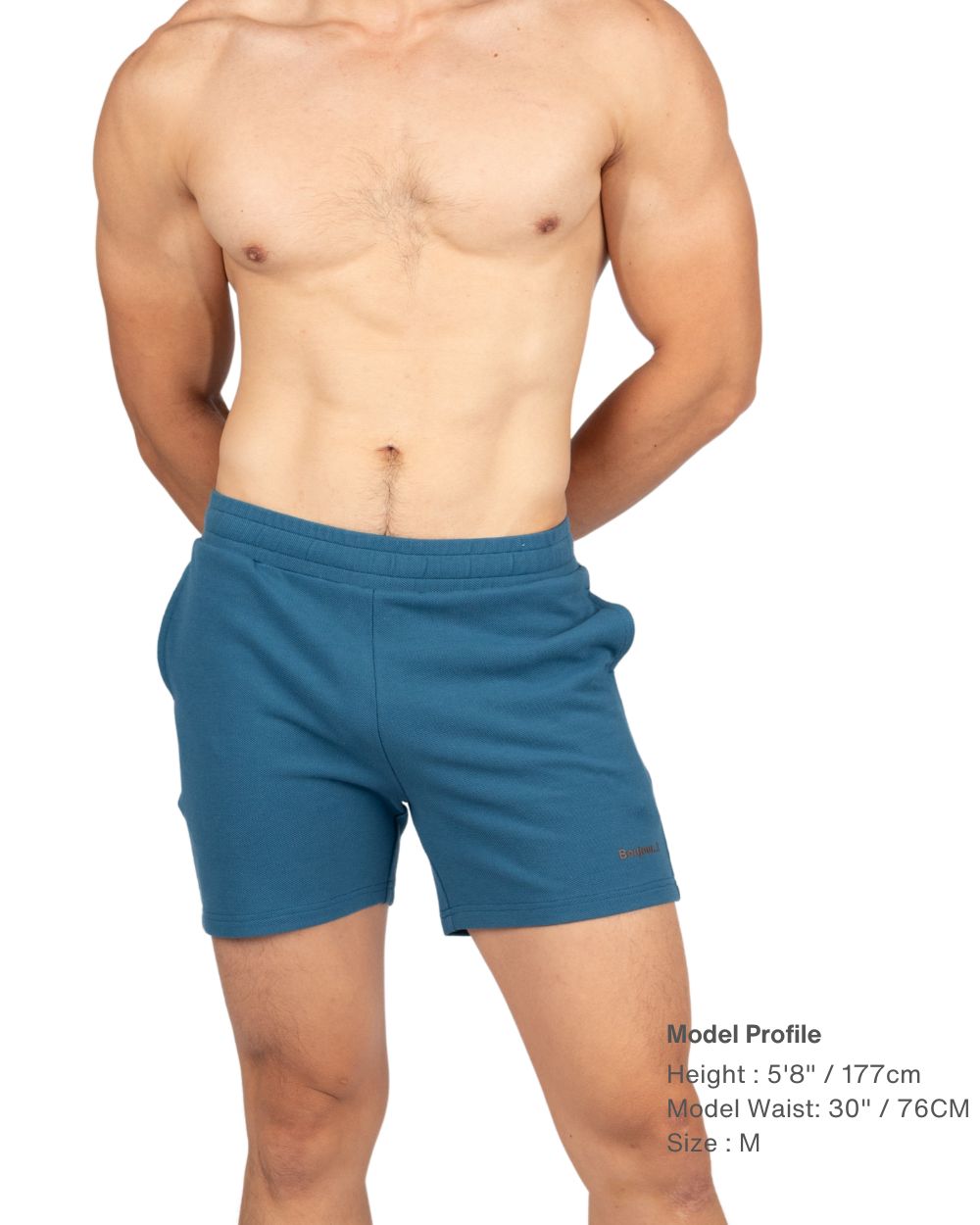 4" Inner Seam Sweat Shorts - League Blue [4706]-thumbmail-1