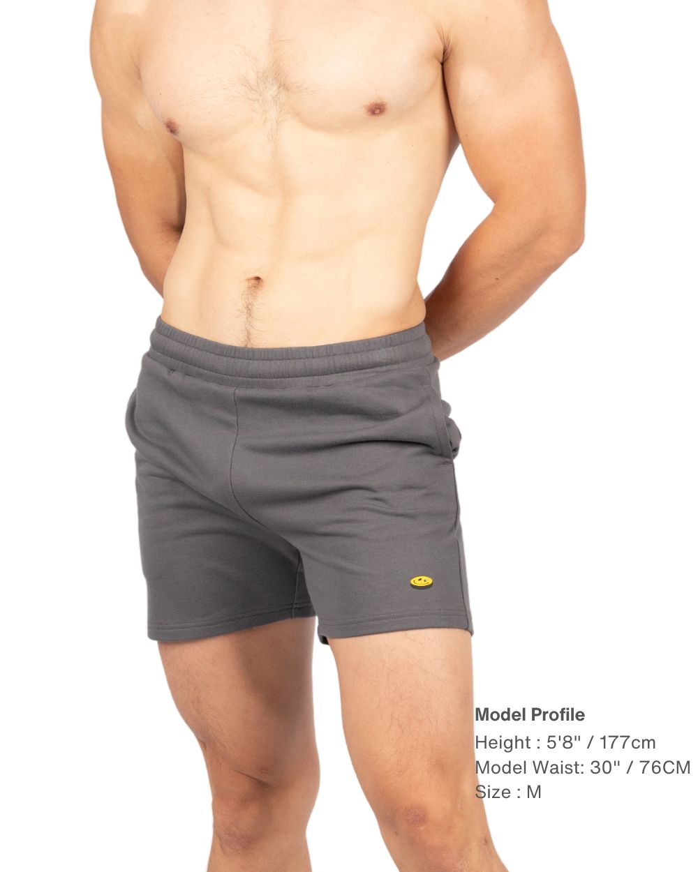 Sweat Shorts - Grey [4698]-thumbmail-1