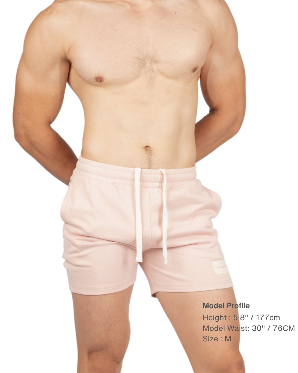 Sweat Shorts - Dusty Pink [4721B]-thumbmail-1