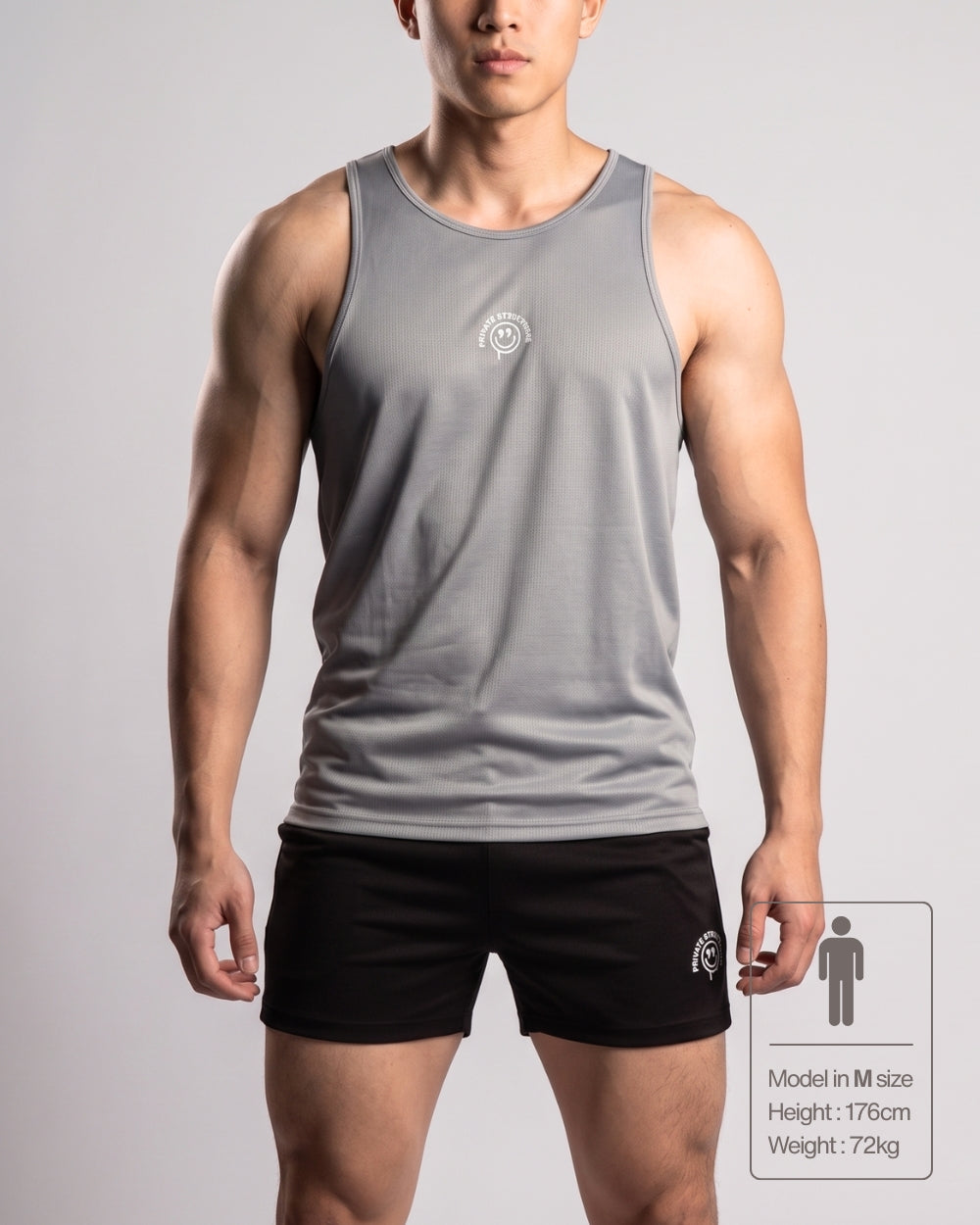 Easy Fit Flashy Tank | Singlet - Steel Grey [4715]