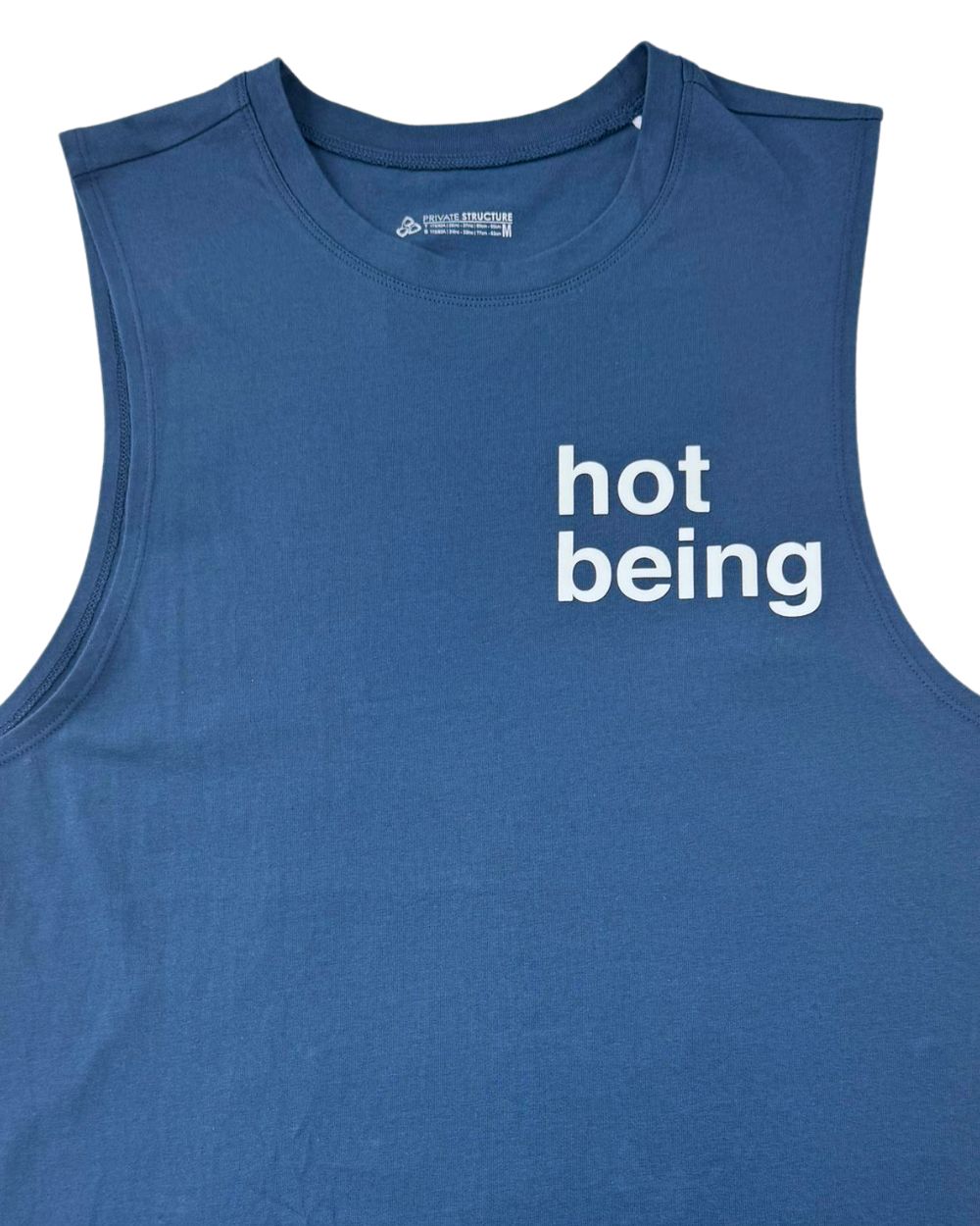 Crew Neck Easy fit Muscle Tee - Blue [4718]-thumbmail-4