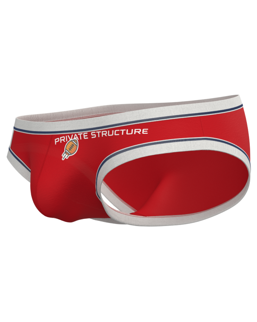 Athlete Low Waist Brief - Score Red [4644]-thumbmail-1