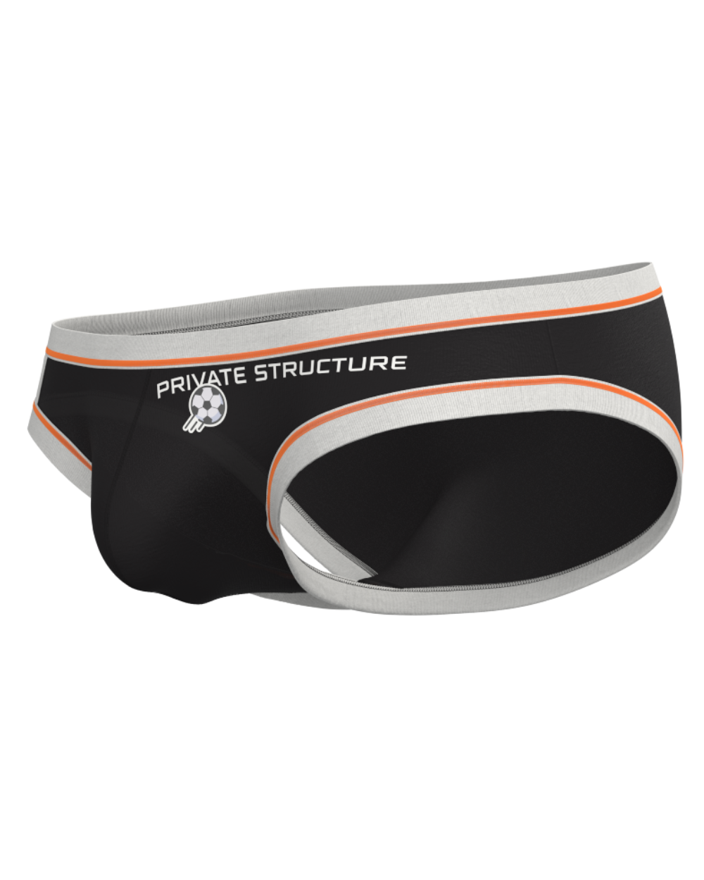 Athlete Low Waist Brief - Soccer Black [4644]-thumbmail-1