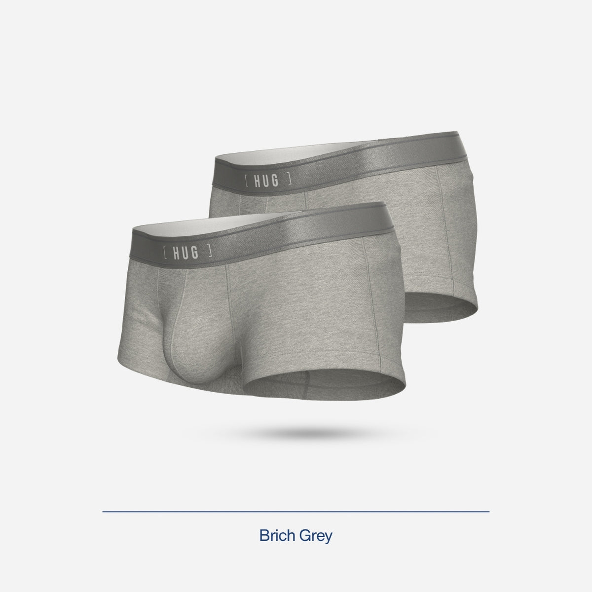 HUG Cotton Blend Trunk 2pcs - Brich Grey [HG0002P]