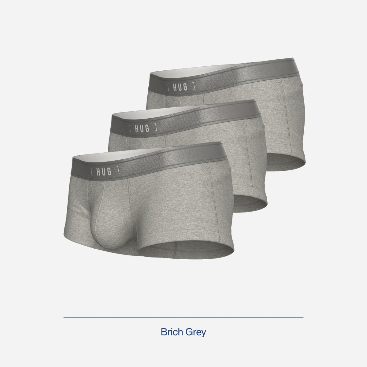 HUG Cotton Blend Trunk 3pcs - Brich Grey [HG0002P]-1