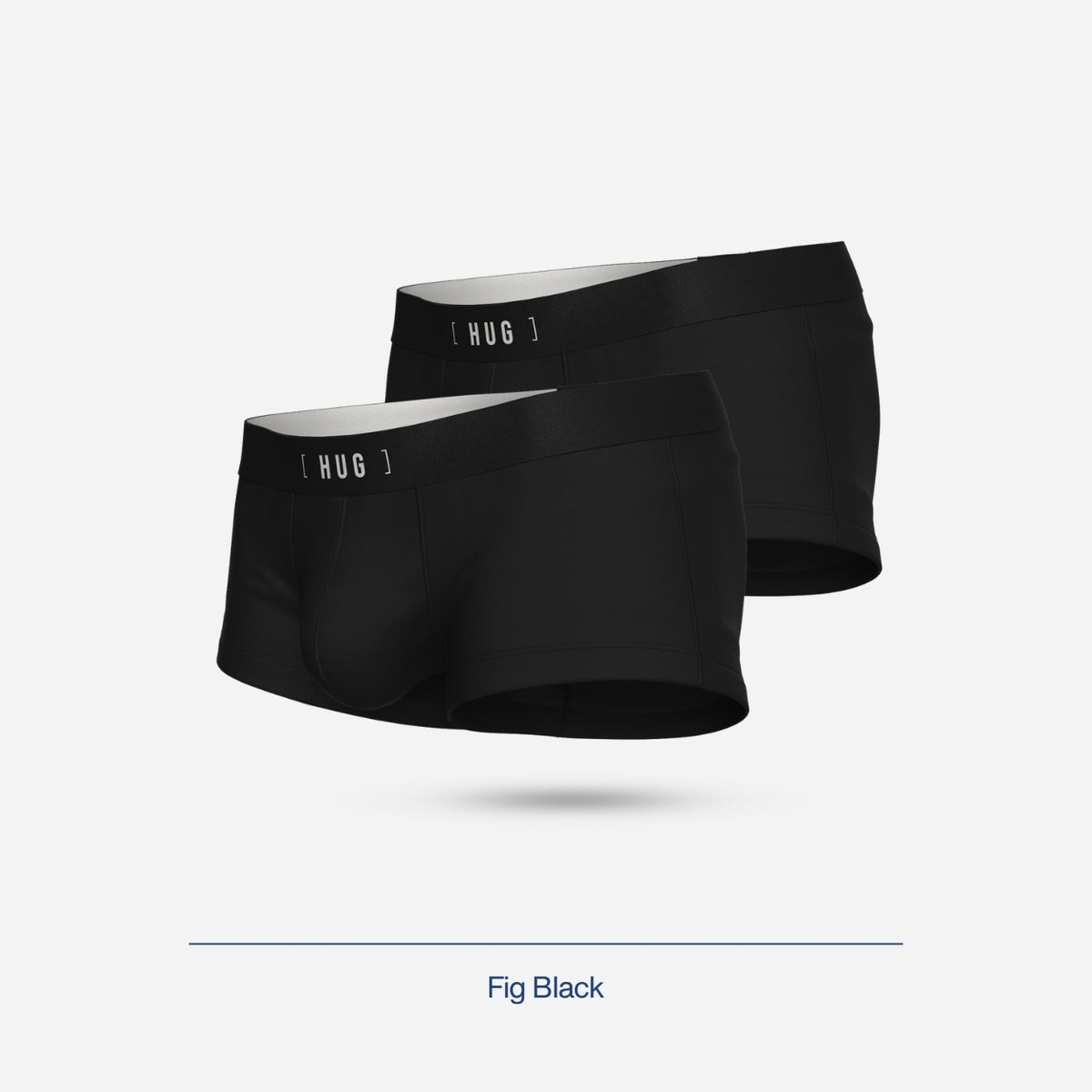 HUG Cotton Blend Trunk 2pcs - Fig Black [HG0002P]-1