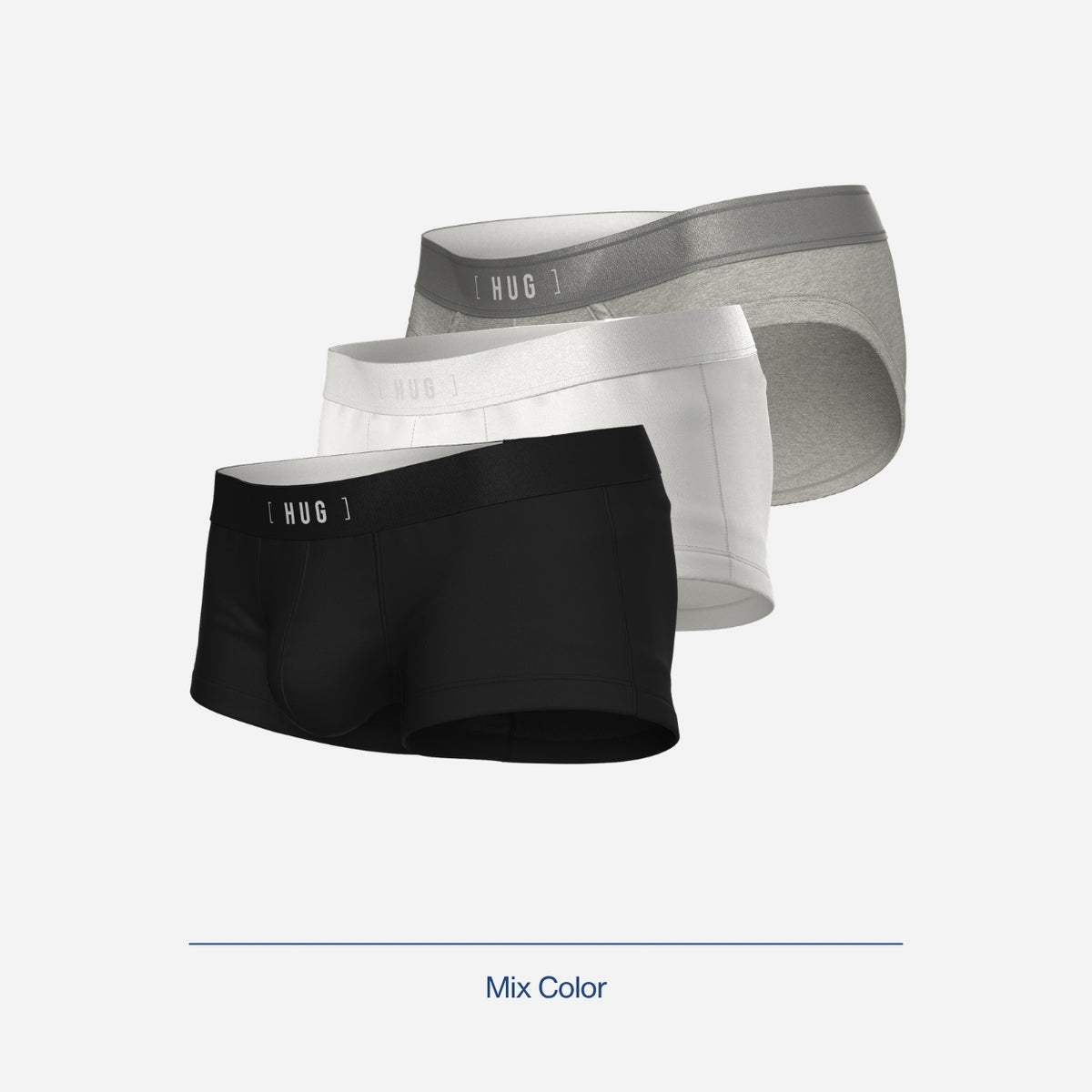 HUG Cotton Blend Trunk - Mix Color 3pcs [HG0002P]-1