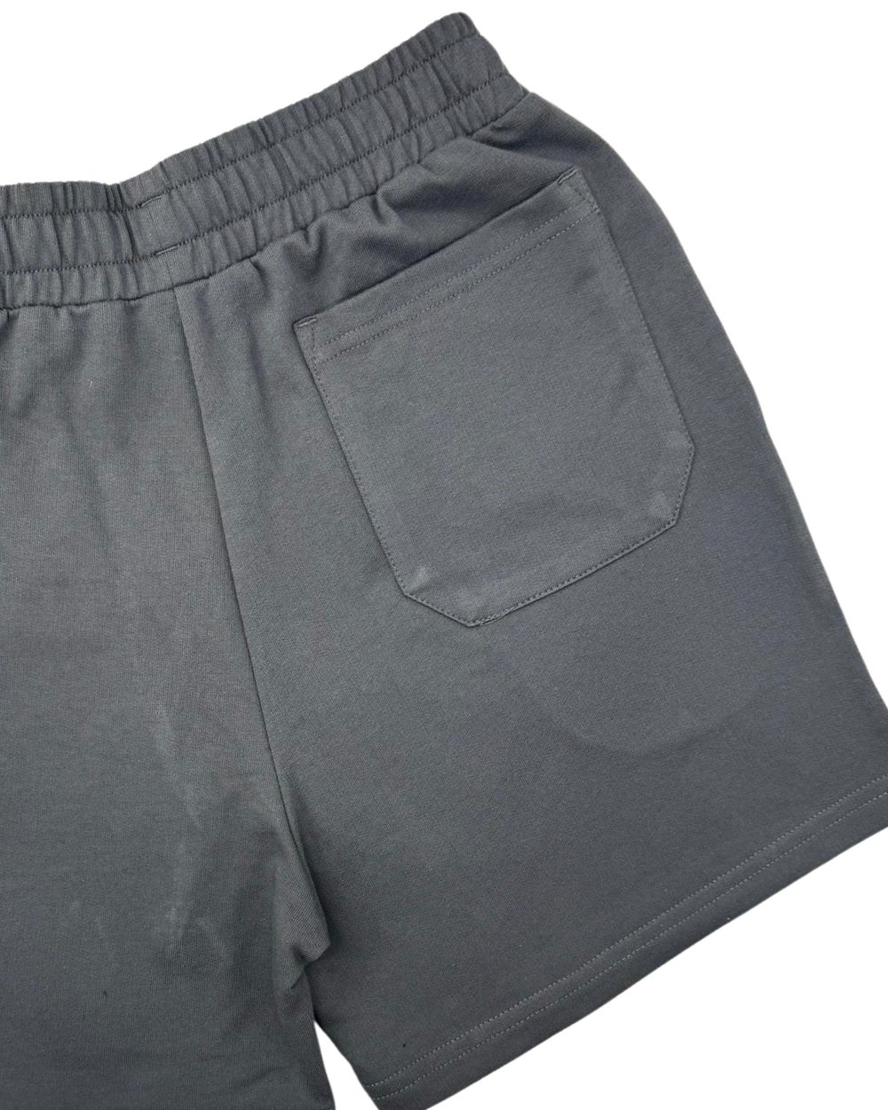 Fitted Sweat Shorts - Grey [4699]-thumbmail-6