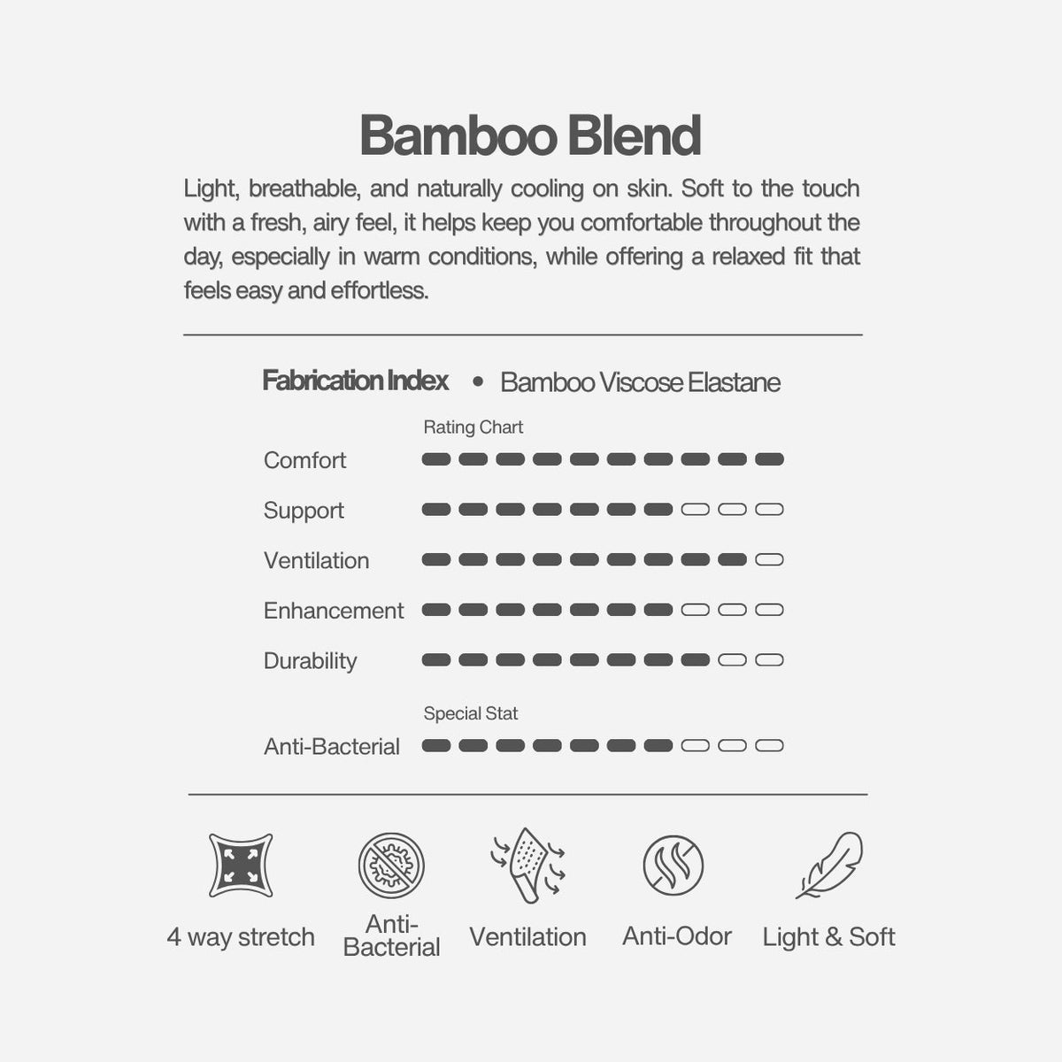 Viscose From Bamboo Brief - White/BK [4378]-thumbmail-5