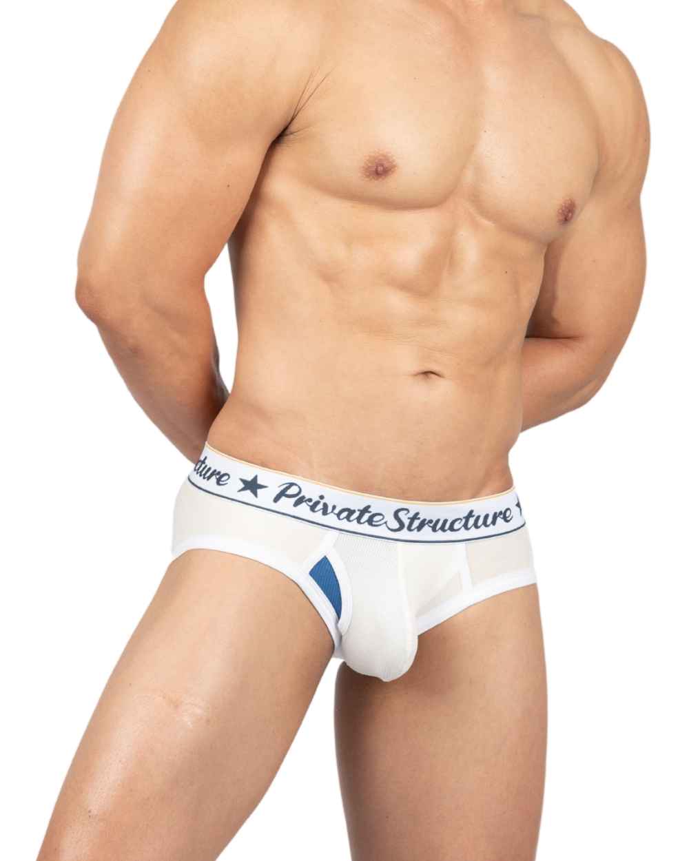 Classic Mid Waist Brief - Dew White [4529]-thumbmail-6