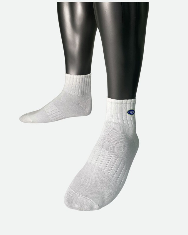 Mid Calf Socks - White [4660]