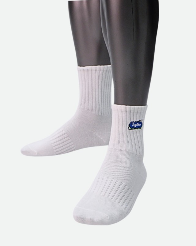 Mid Calf Socks - White [4659]