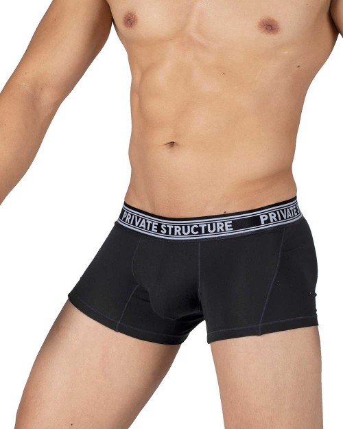 Private Structure Low Rise Pouch Brief Black QEUW4226 at